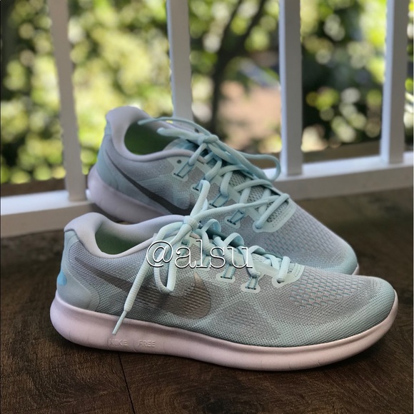 NWT Nike Free Run 2017 Glacier Blue WMNS - Picture 2 of 6